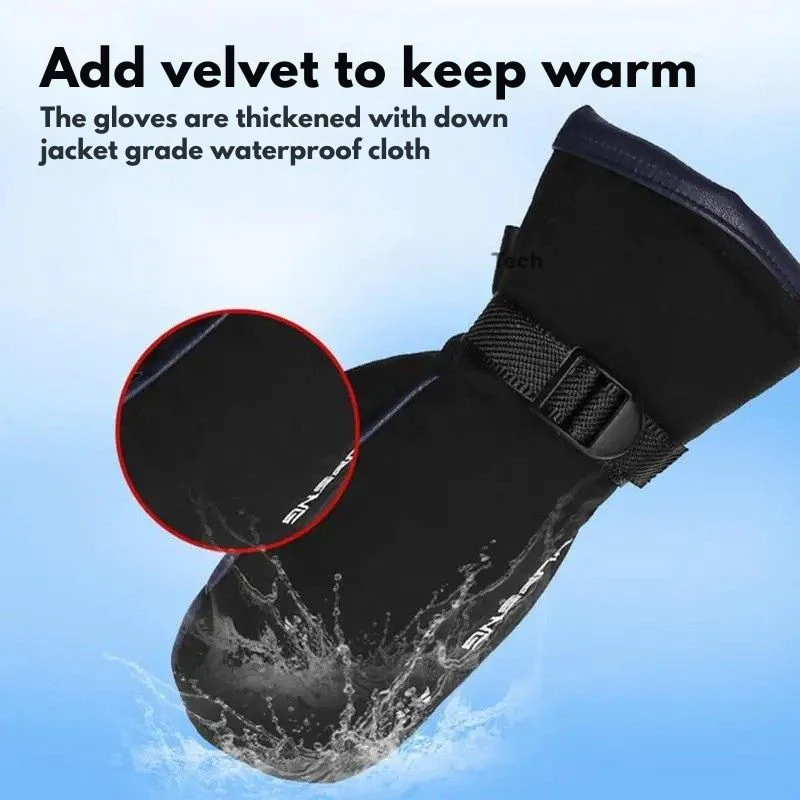 Guanti Elettrici Riscaldati | Doppio Lato, 10.000 mAh Ricaricabili USB | Impermeabili per Sci e Moto - immagine 8