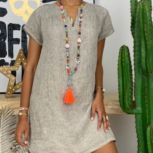 Abito Camicia Lungo da Donna in Cotone - Elegante e Confortevole