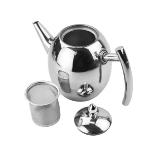 Teiera in Acciaio Inossidabile con Infusore – TeaElegance